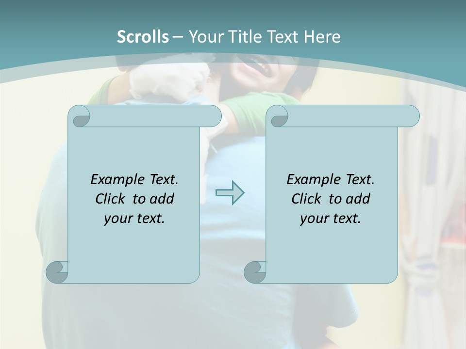 Growing Closeup Leaf PowerPoint Template