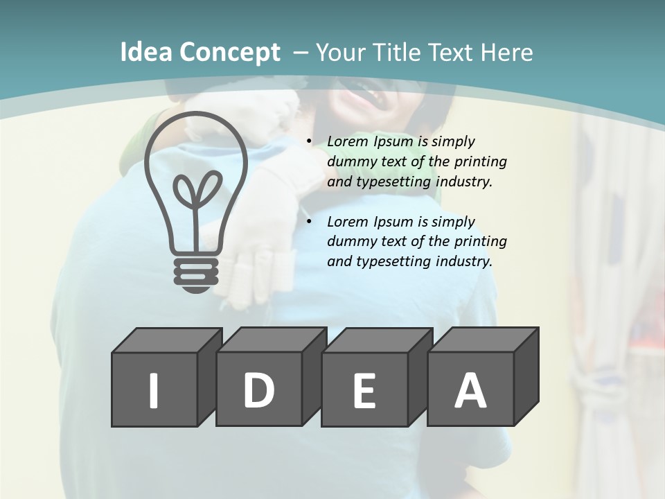 Growing Closeup Leaf PowerPoint Template