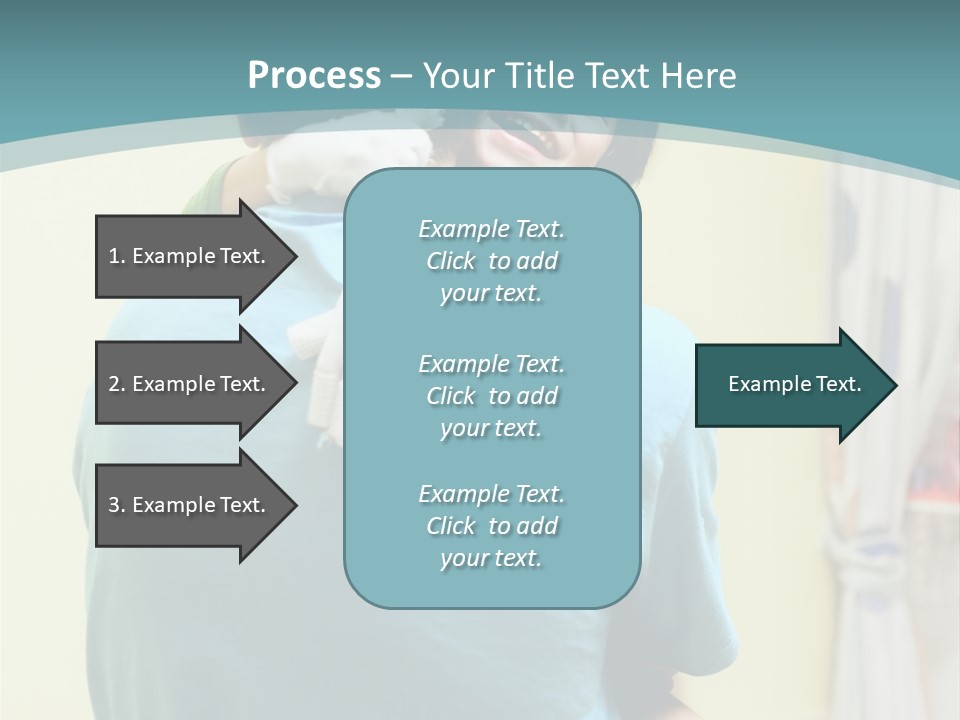 Growing Closeup Leaf PowerPoint Template