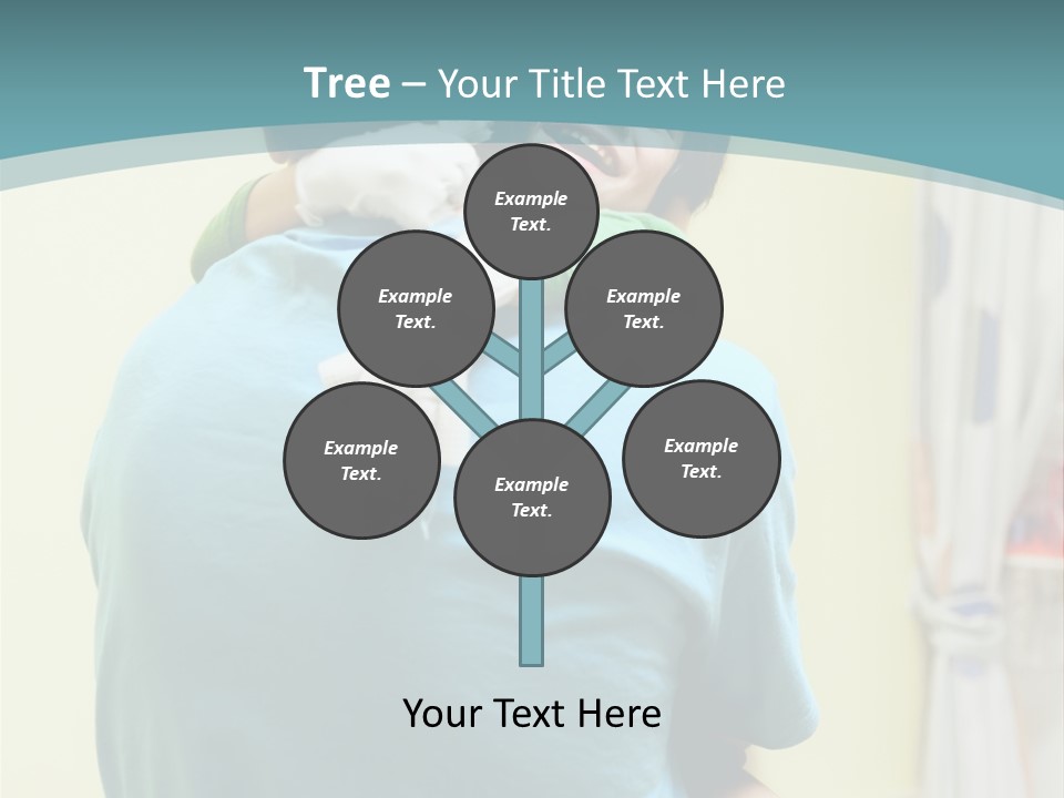 Growing Closeup Leaf PowerPoint Template