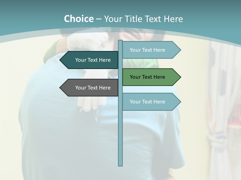 Growing Closeup Leaf PowerPoint Template