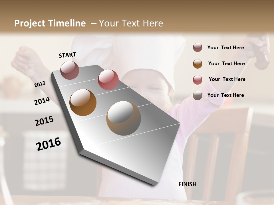 Girl Make Young PowerPoint Template