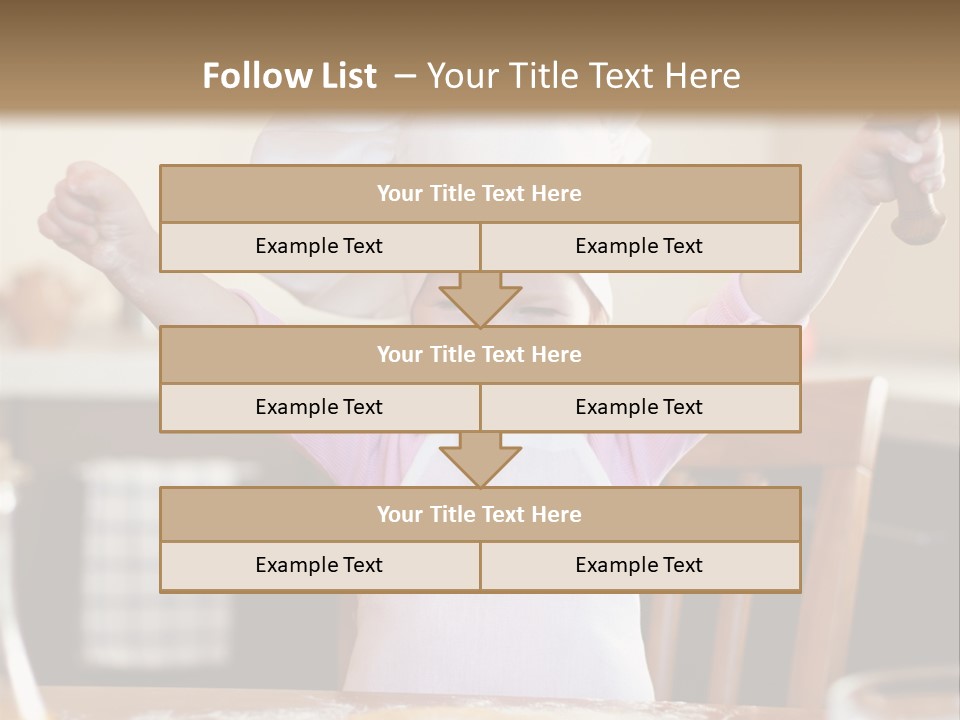 Girl Make Young PowerPoint Template