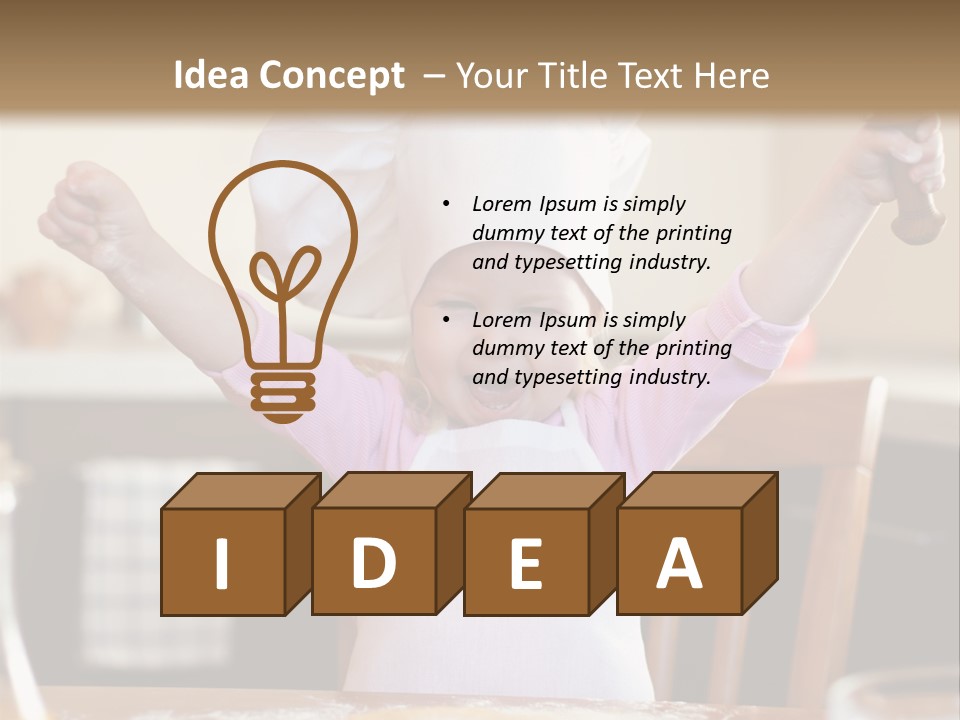 Girl Make Young PowerPoint Template