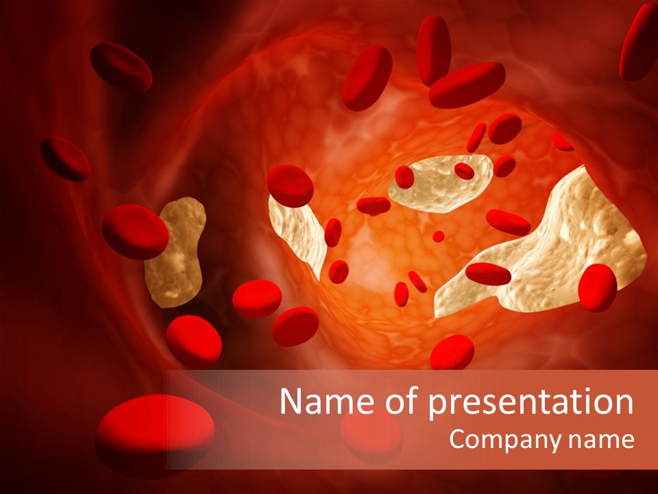 Oxygen Body Erythrocyte PowerPoint Template