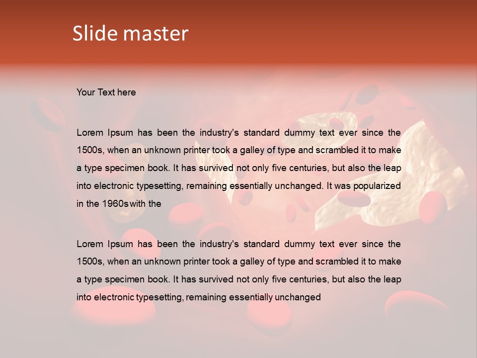 Oxygen Body Erythrocyte PowerPoint Template
