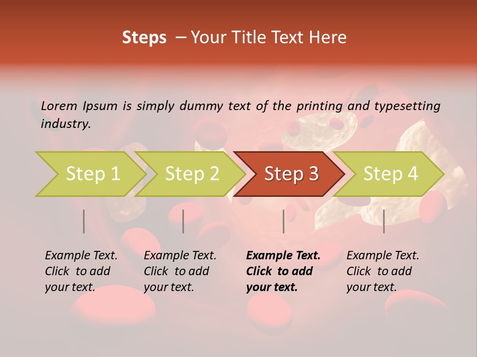 Oxygen Body Erythrocyte PowerPoint Template