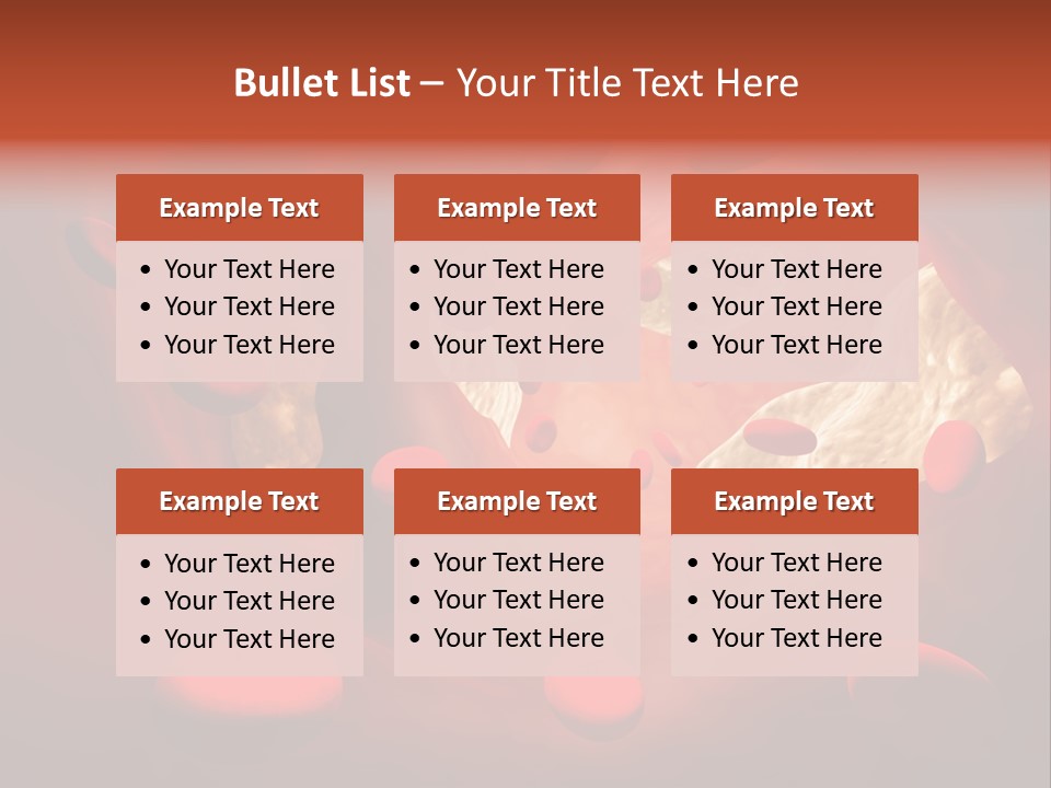 Oxygen Body Erythrocyte PowerPoint Template