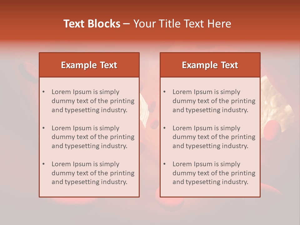 Oxygen Body Erythrocyte PowerPoint Template