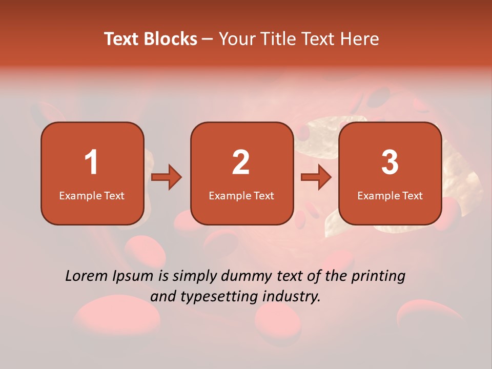 Oxygen Body Erythrocyte PowerPoint Template