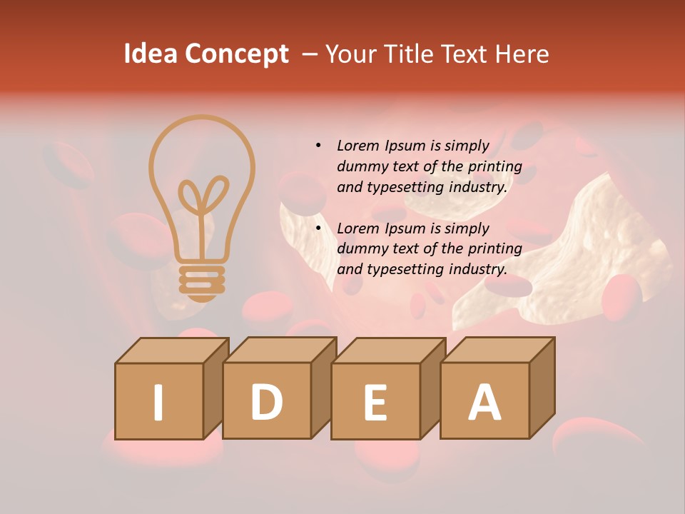 Oxygen Body Erythrocyte PowerPoint Template