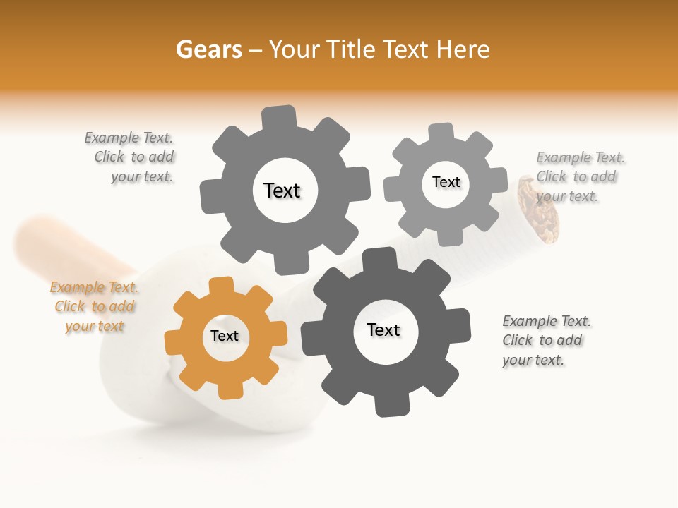 Cigarette Cancerous Quitting PowerPoint Template