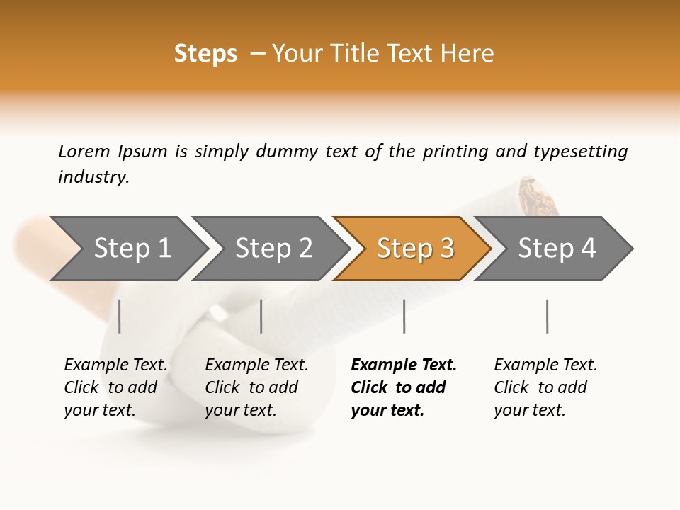 Cigarette Cancerous Quitting PowerPoint Template