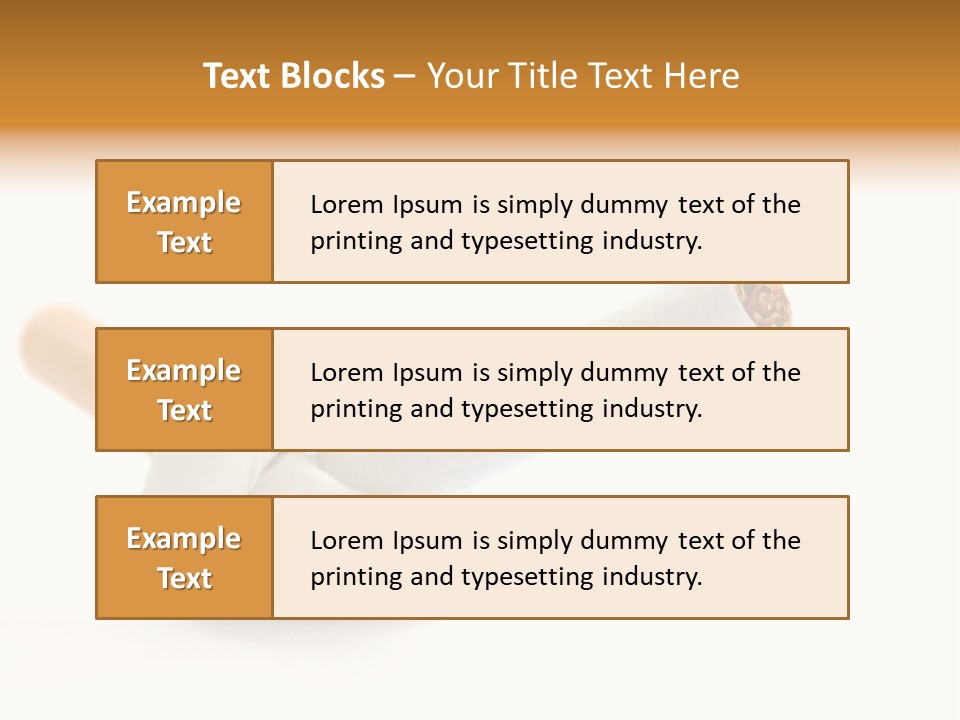 Cigarette Cancerous Quitting PowerPoint Template