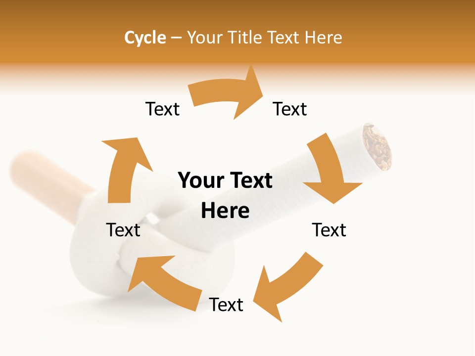 Cigarette Cancerous Quitting PowerPoint Template