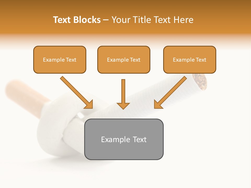 Cigarette Cancerous Quitting PowerPoint Template