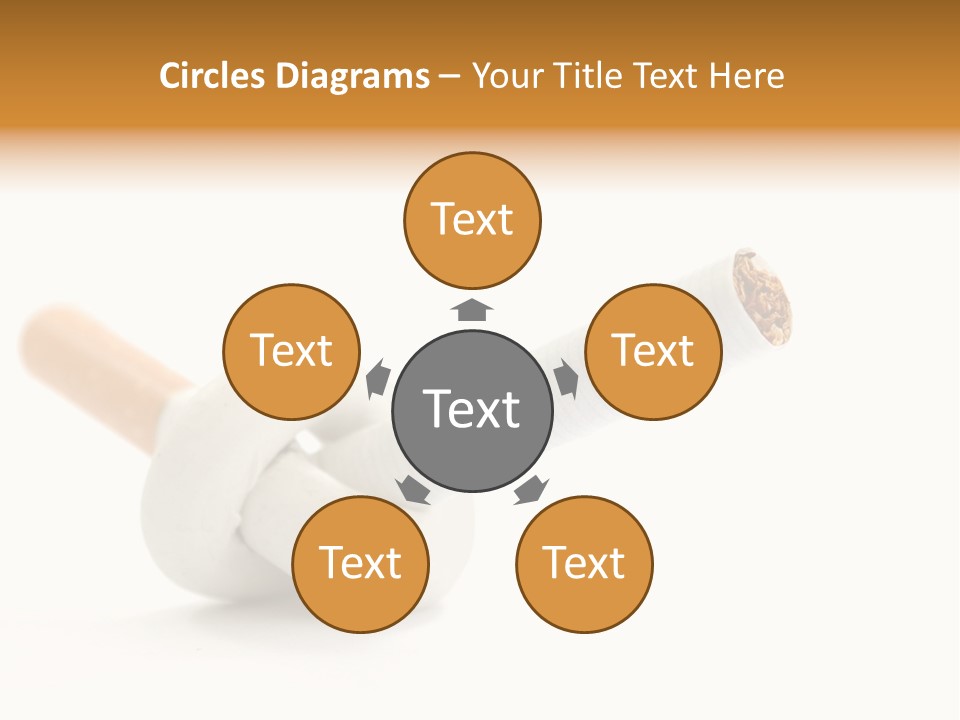 Cigarette Cancerous Quitting PowerPoint Template