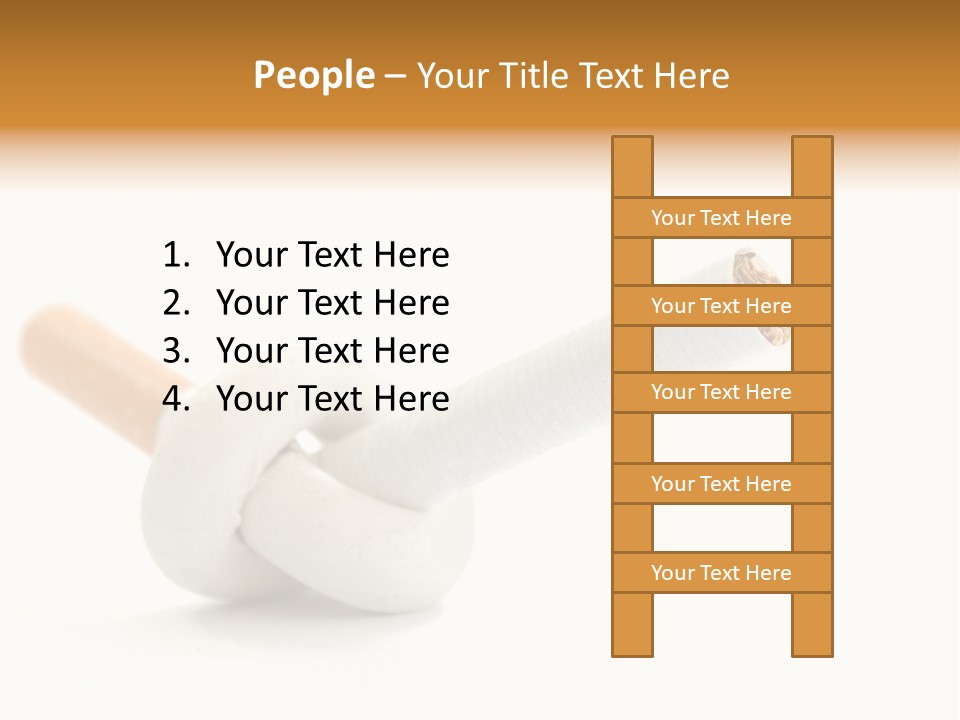 Cigarette Cancerous Quitting PowerPoint Template