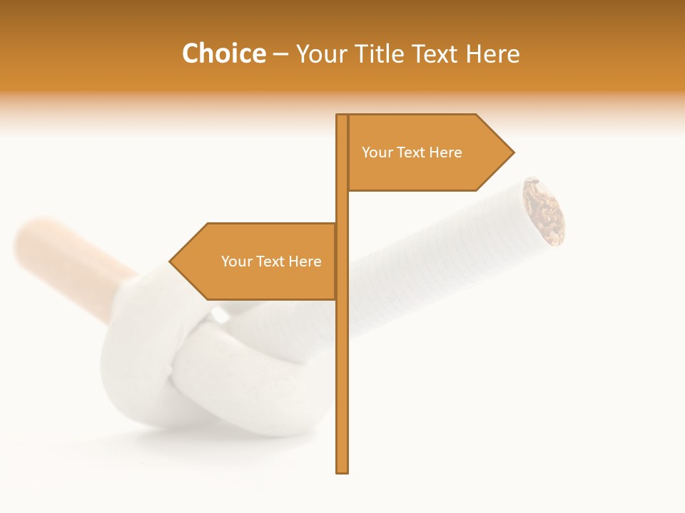Cigarette Cancerous Quitting PowerPoint Template