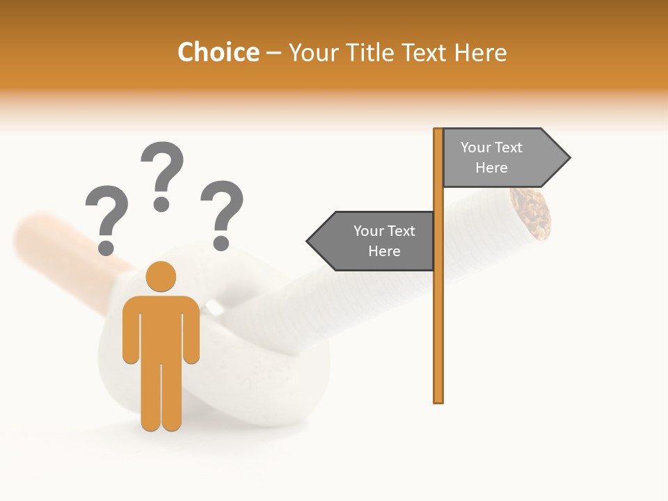 Cigarette Cancerous Quitting PowerPoint Template