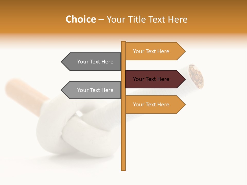 Cigarette Cancerous Quitting PowerPoint Template