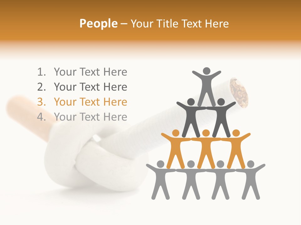 Cigarette Cancerous Quitting PowerPoint Template