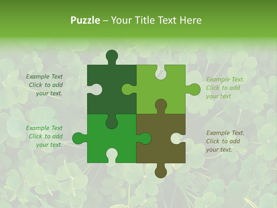 Growing Closeup Leaf PowerPoint Template