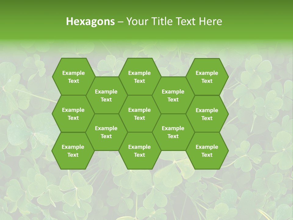 Growing Closeup Leaf PowerPoint Template