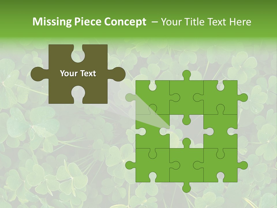 Growing Closeup Leaf PowerPoint Template