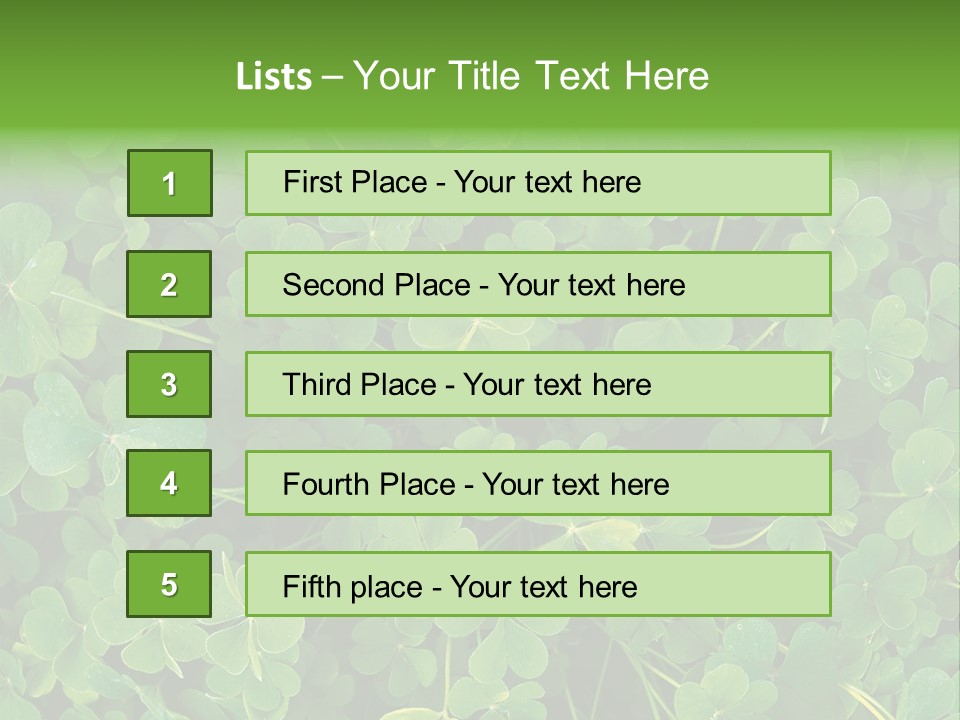 Growing Closeup Leaf PowerPoint Template