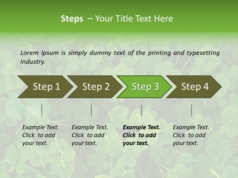 Growing Closeup Leaf PowerPoint Template