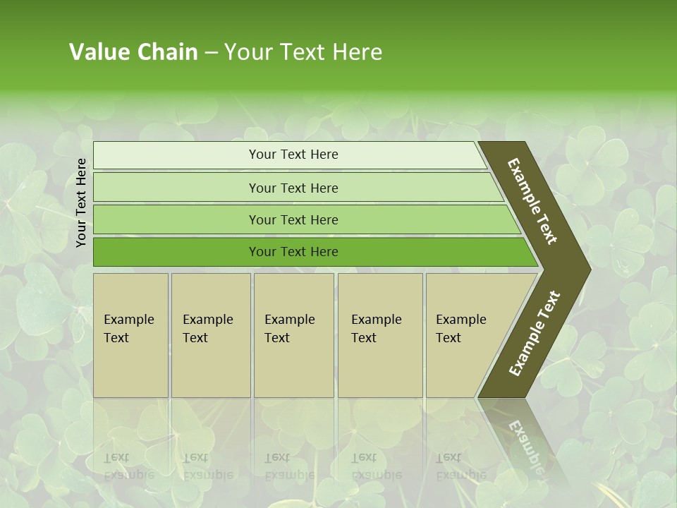 Growing Closeup Leaf PowerPoint Template