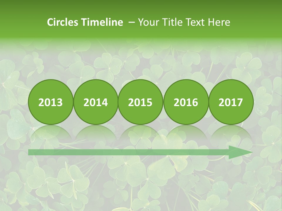 Growing Closeup Leaf PowerPoint Template