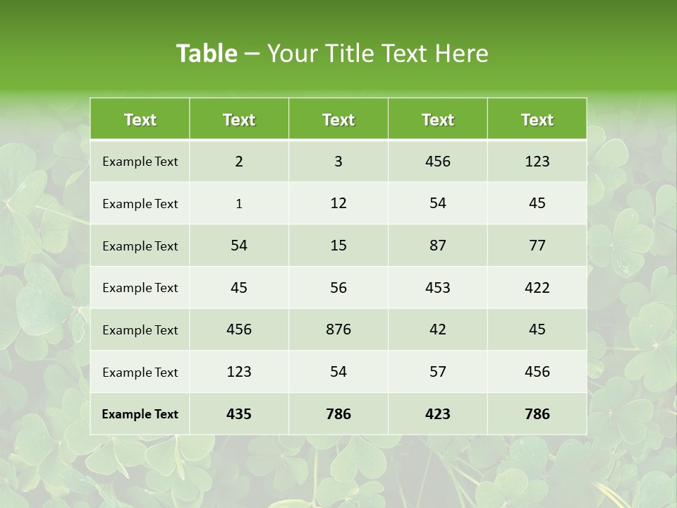Growing Closeup Leaf PowerPoint Template