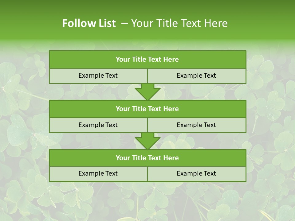Growing Closeup Leaf PowerPoint Template