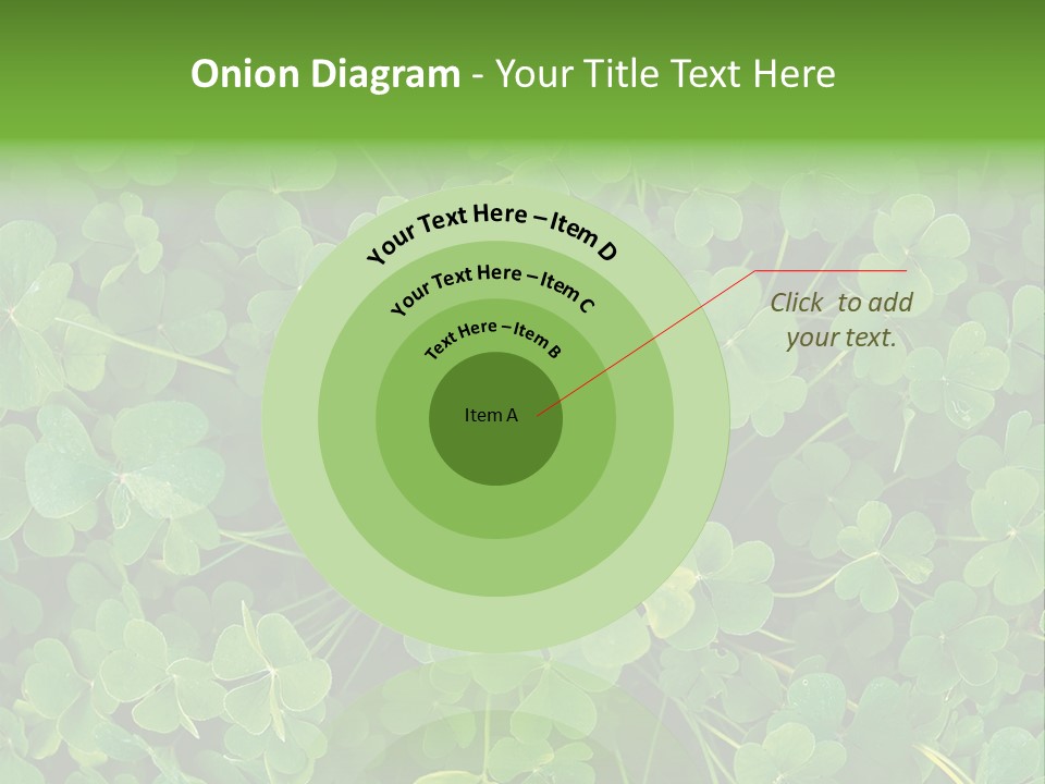 Growing Closeup Leaf PowerPoint Template