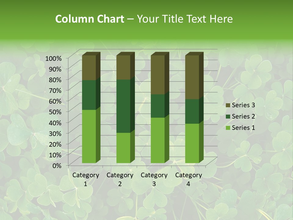 Growing Closeup Leaf PowerPoint Template
