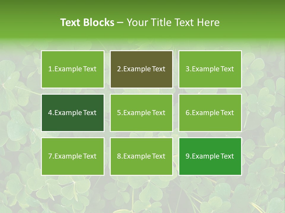 Growing Closeup Leaf PowerPoint Template