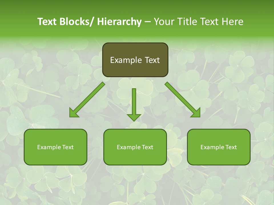 Growing Closeup Leaf PowerPoint Template