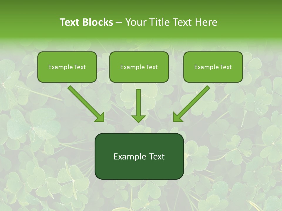 Growing Closeup Leaf PowerPoint Template