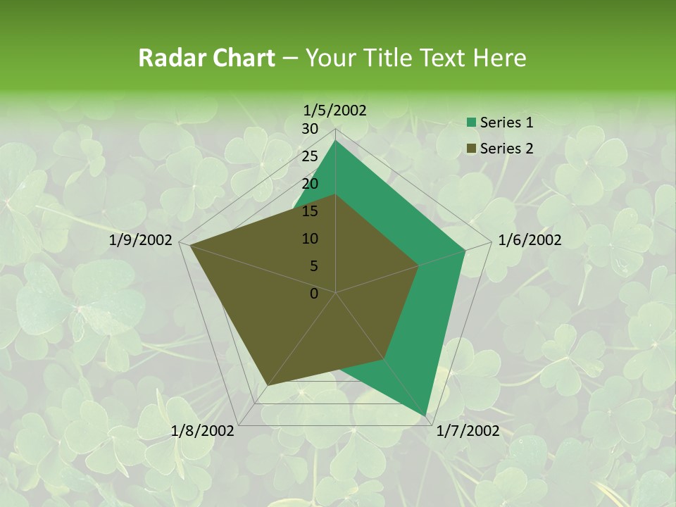 Growing Closeup Leaf PowerPoint Template