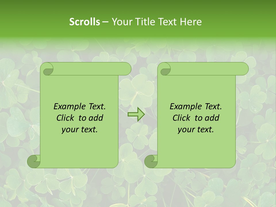 Growing Closeup Leaf PowerPoint Template