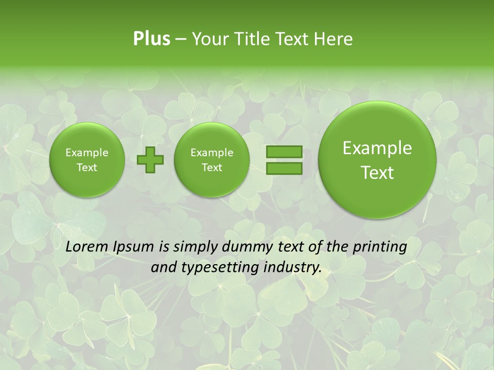 Growing Closeup Leaf PowerPoint Template