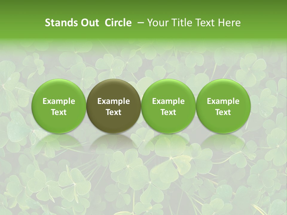 Growing Closeup Leaf PowerPoint Template