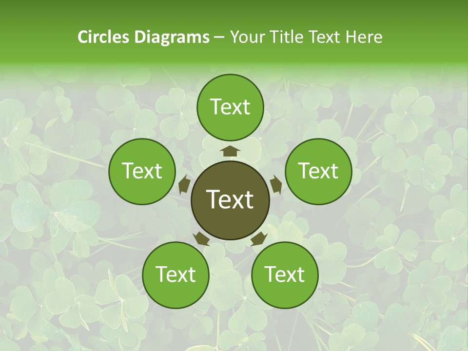 Growing Closeup Leaf PowerPoint Template