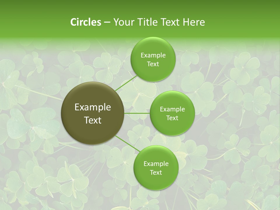 Growing Closeup Leaf PowerPoint Template