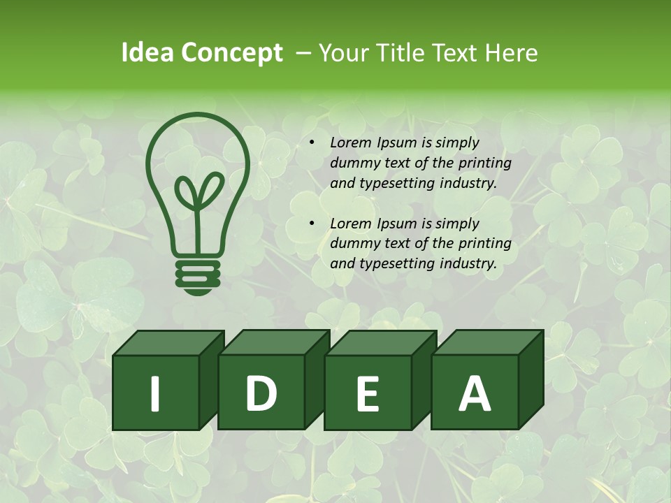 Growing Closeup Leaf PowerPoint Template