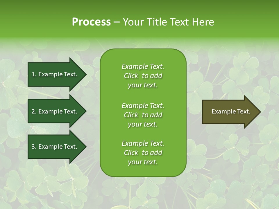 Growing Closeup Leaf PowerPoint Template