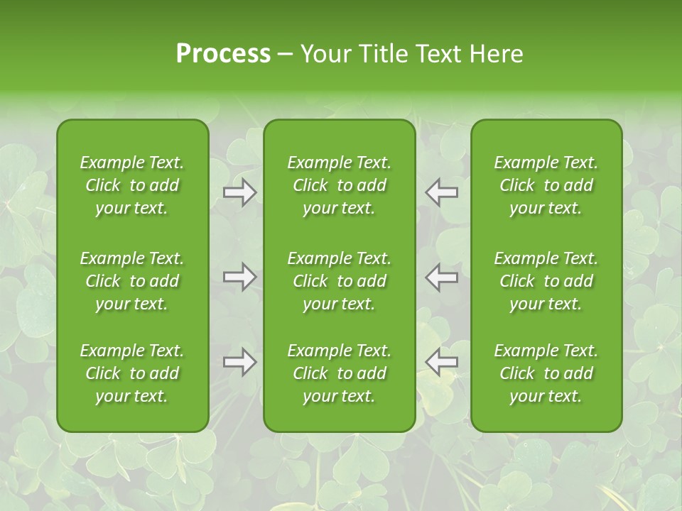 Growing Closeup Leaf PowerPoint Template