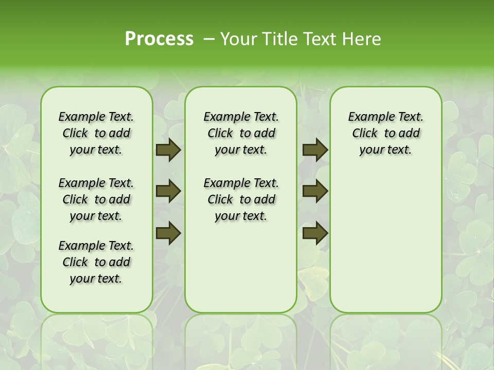 Growing Closeup Leaf PowerPoint Template